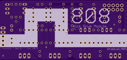 The bottom side of the 808K PCB